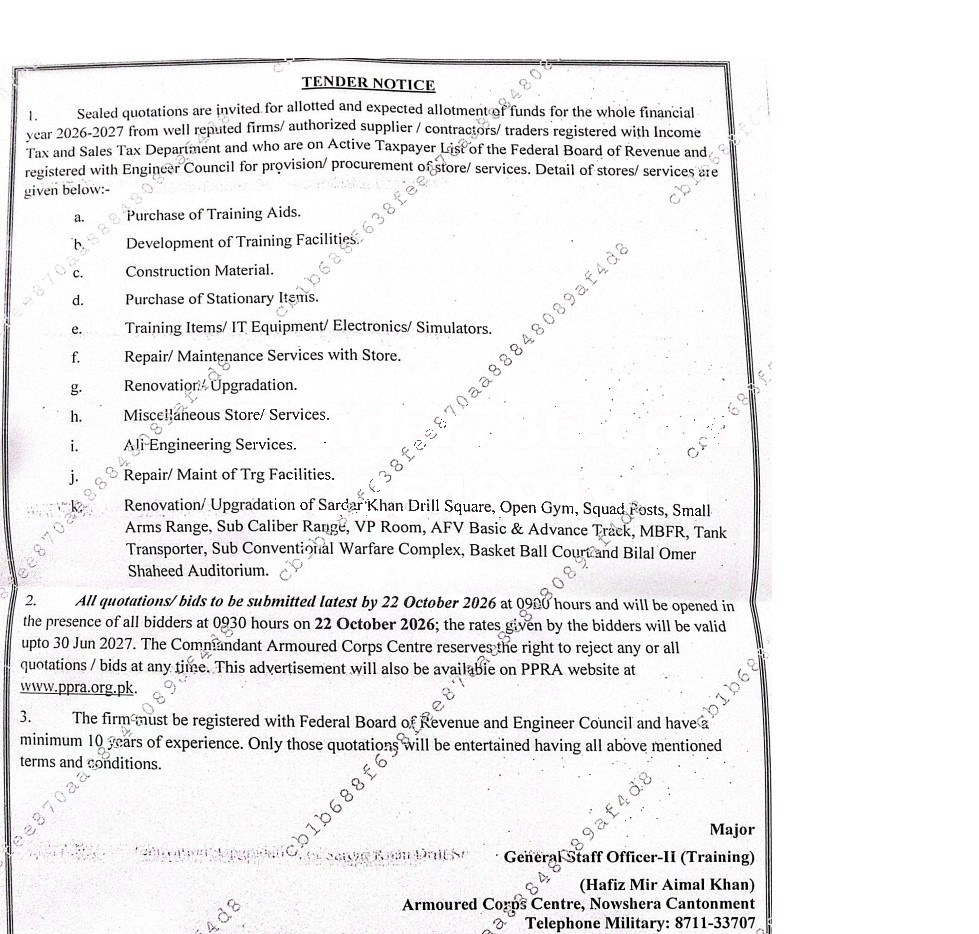 Tender Document