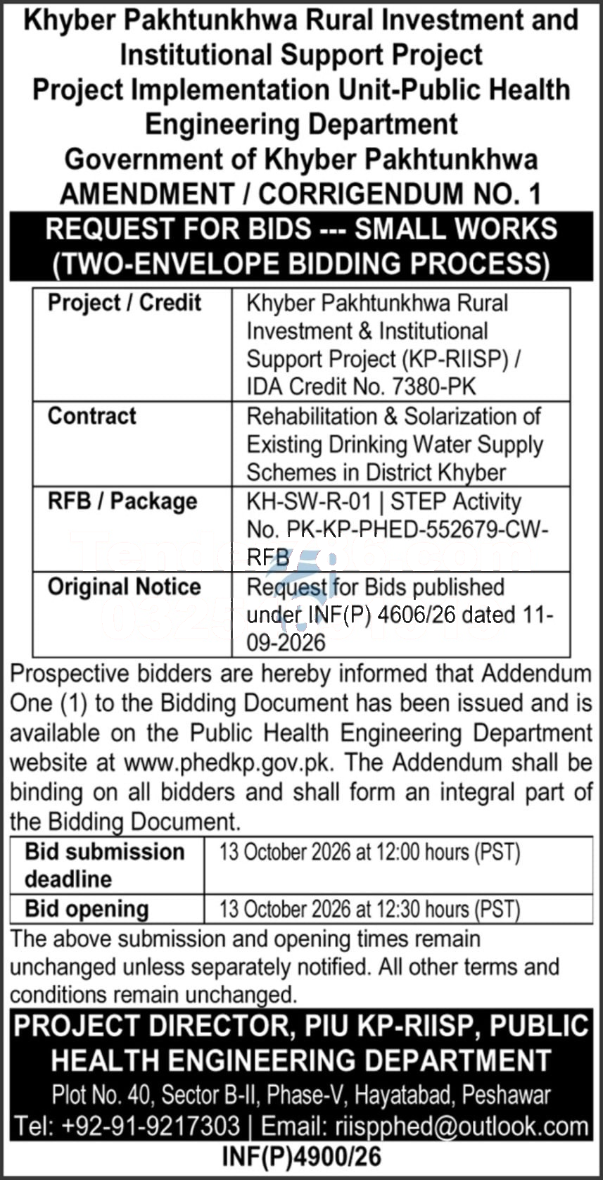 Tender Document