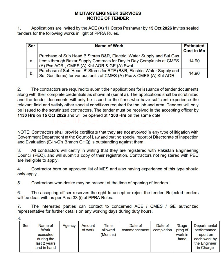 Tender Document