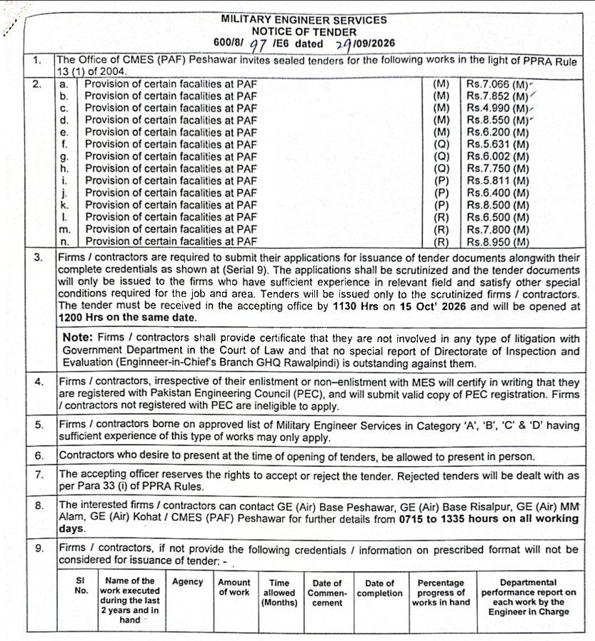 Tender Document