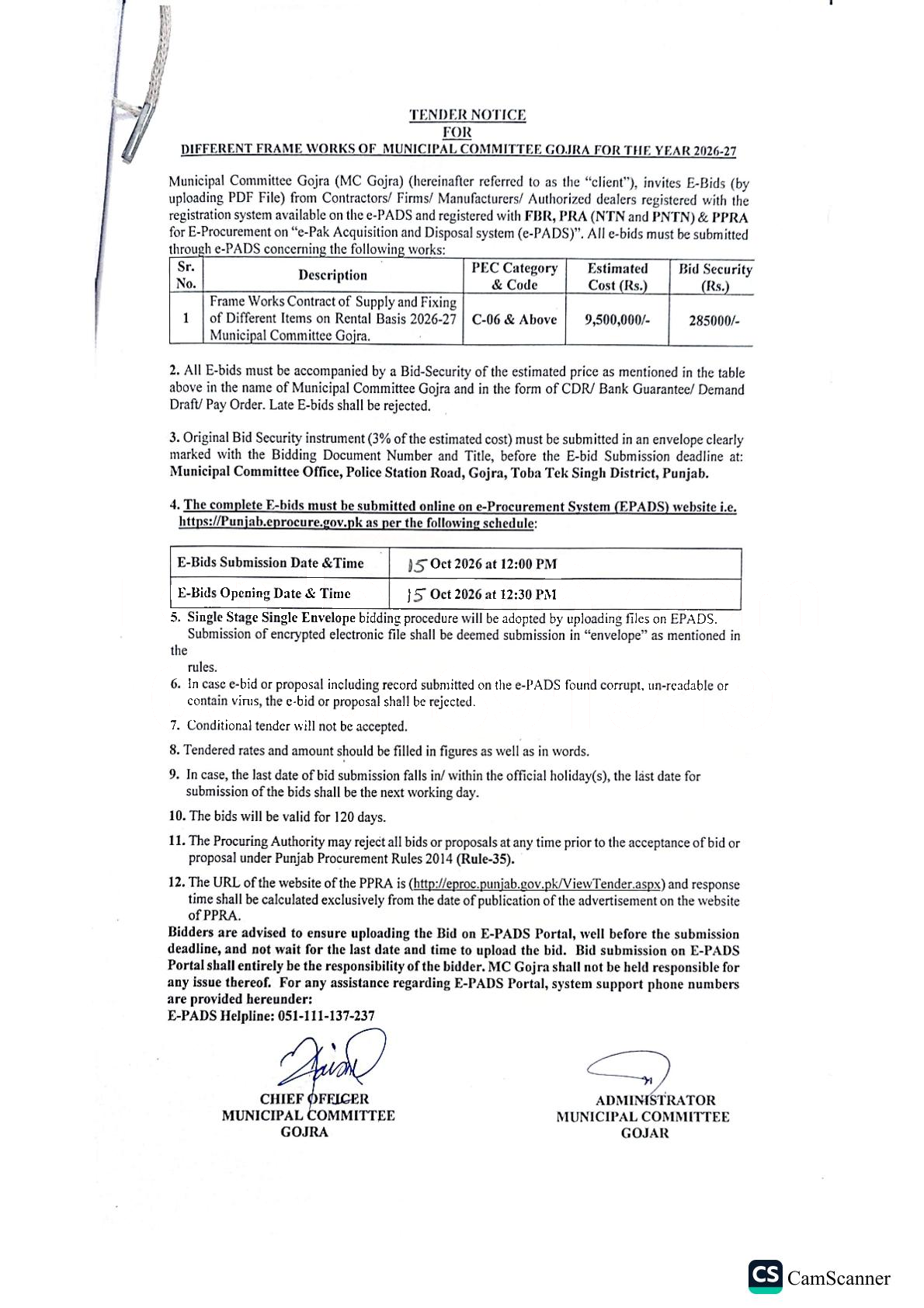 Tender Document