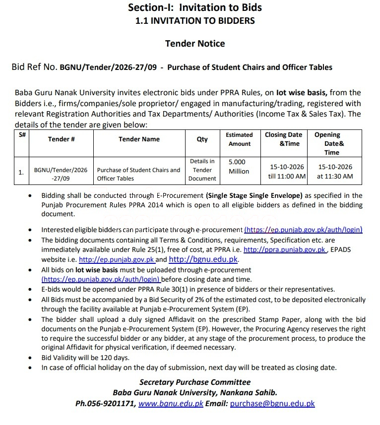 Tender Document