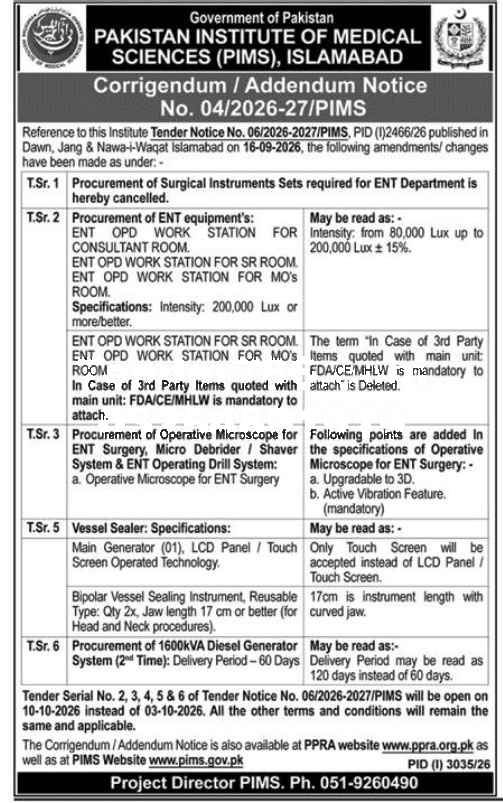 Tender Document