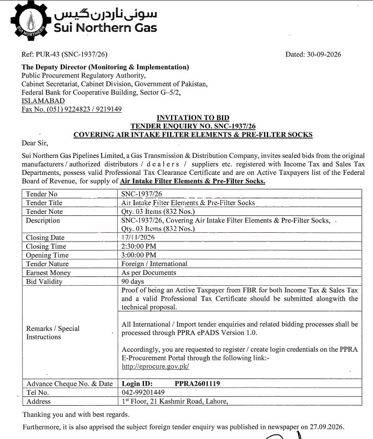 Tender Document