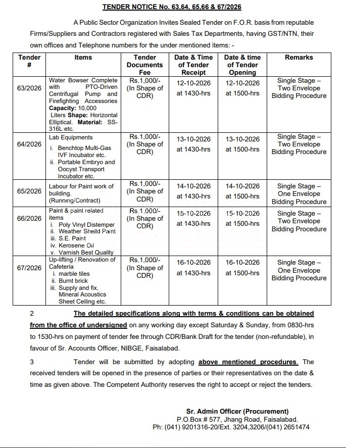 Tender Document