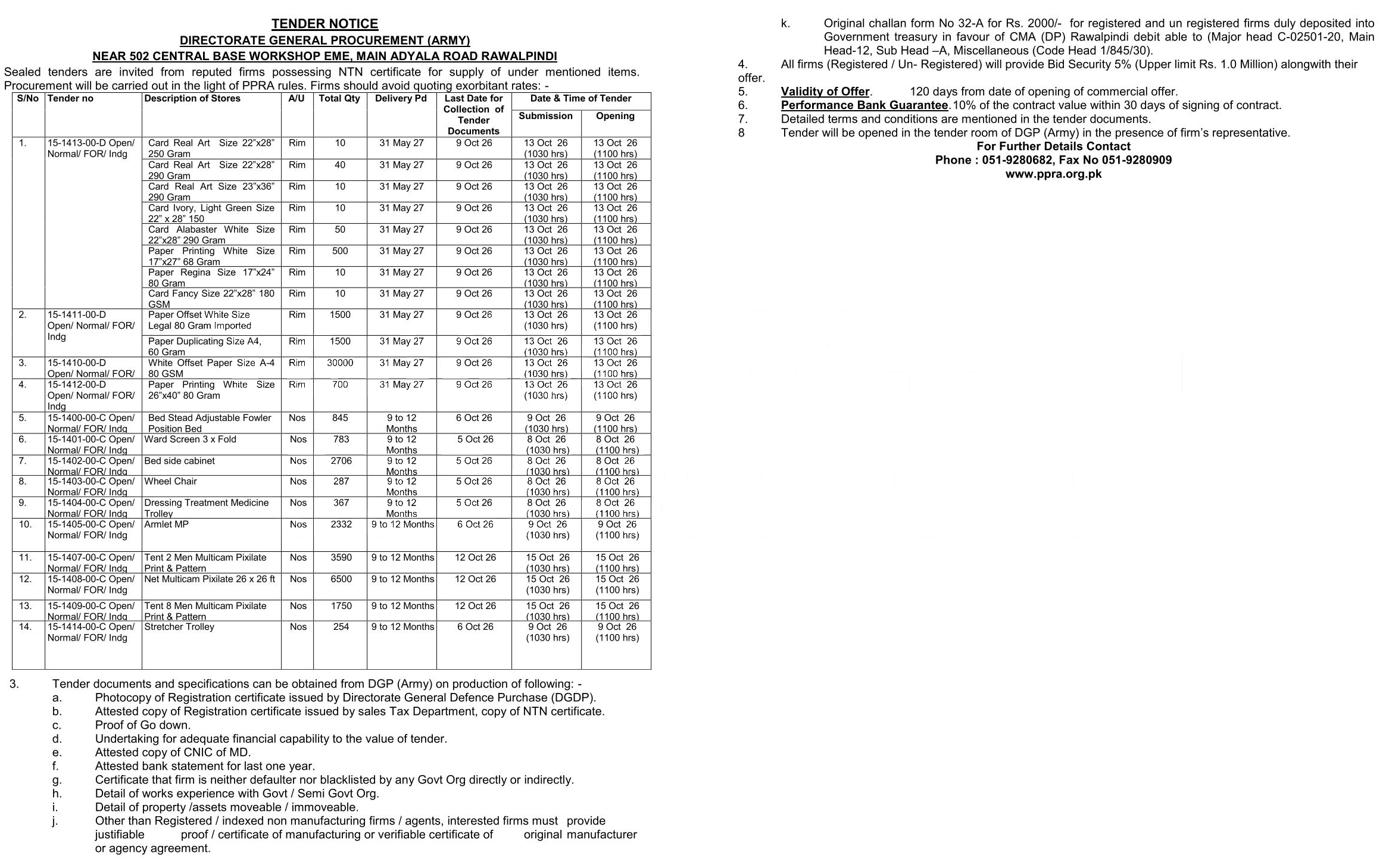 Tender Document