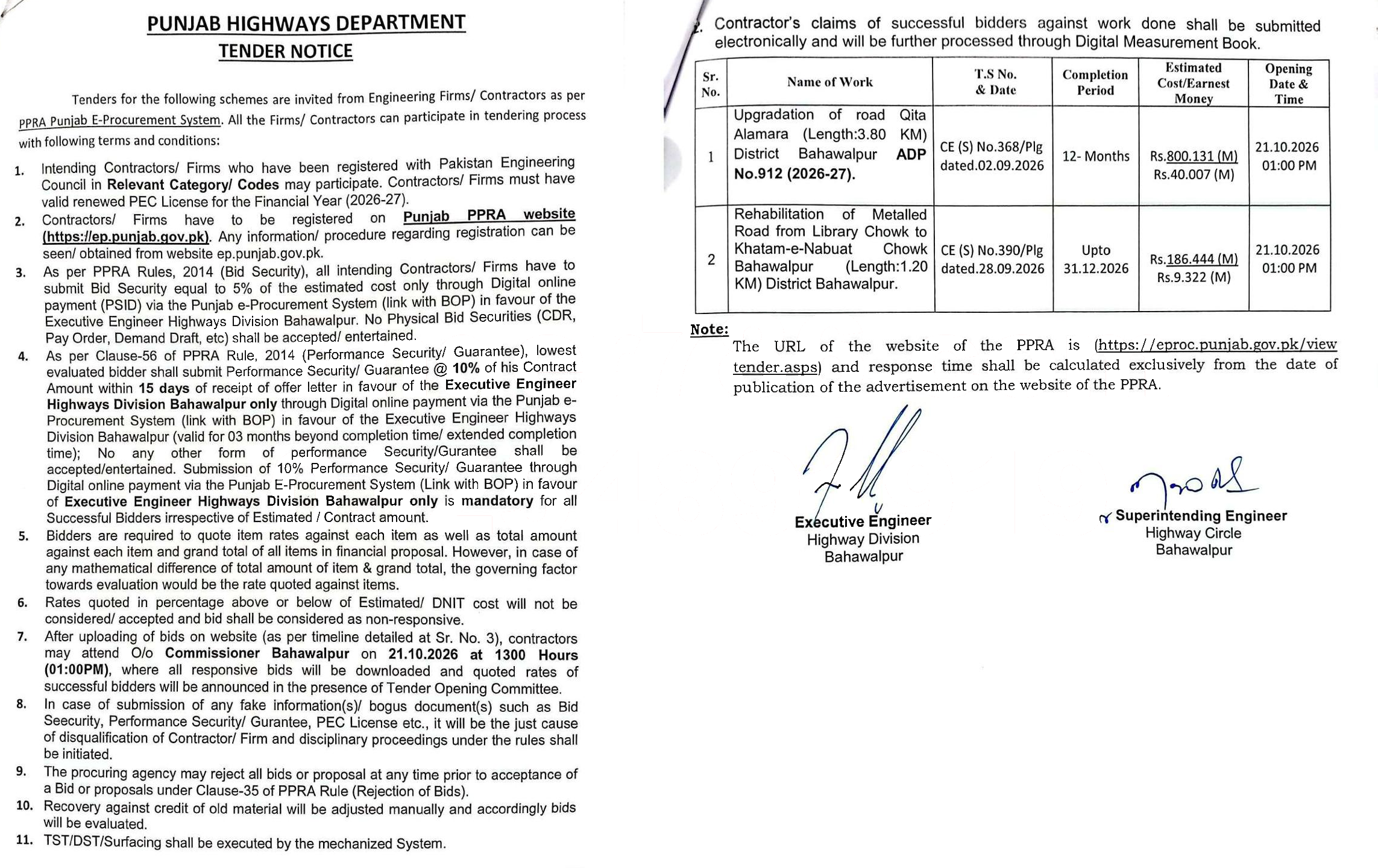 Tender Document