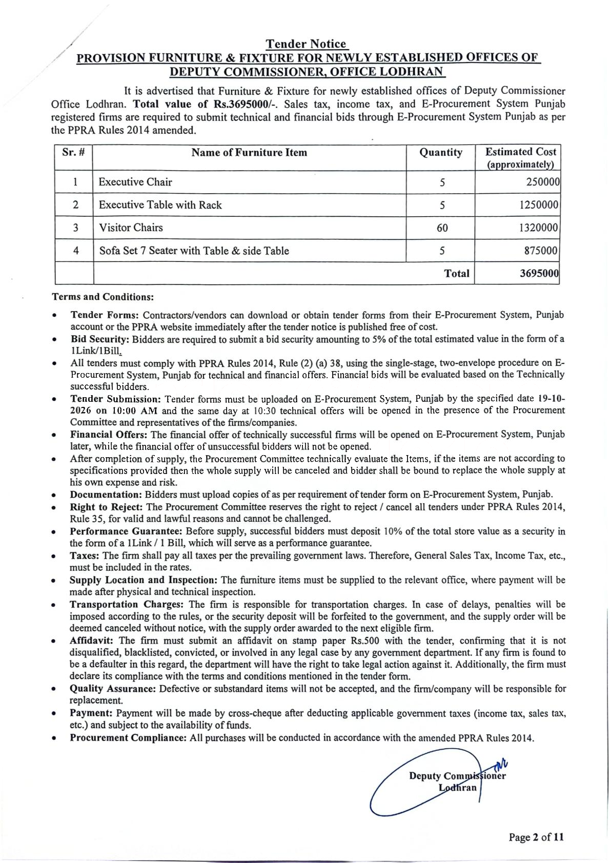 Tender Document