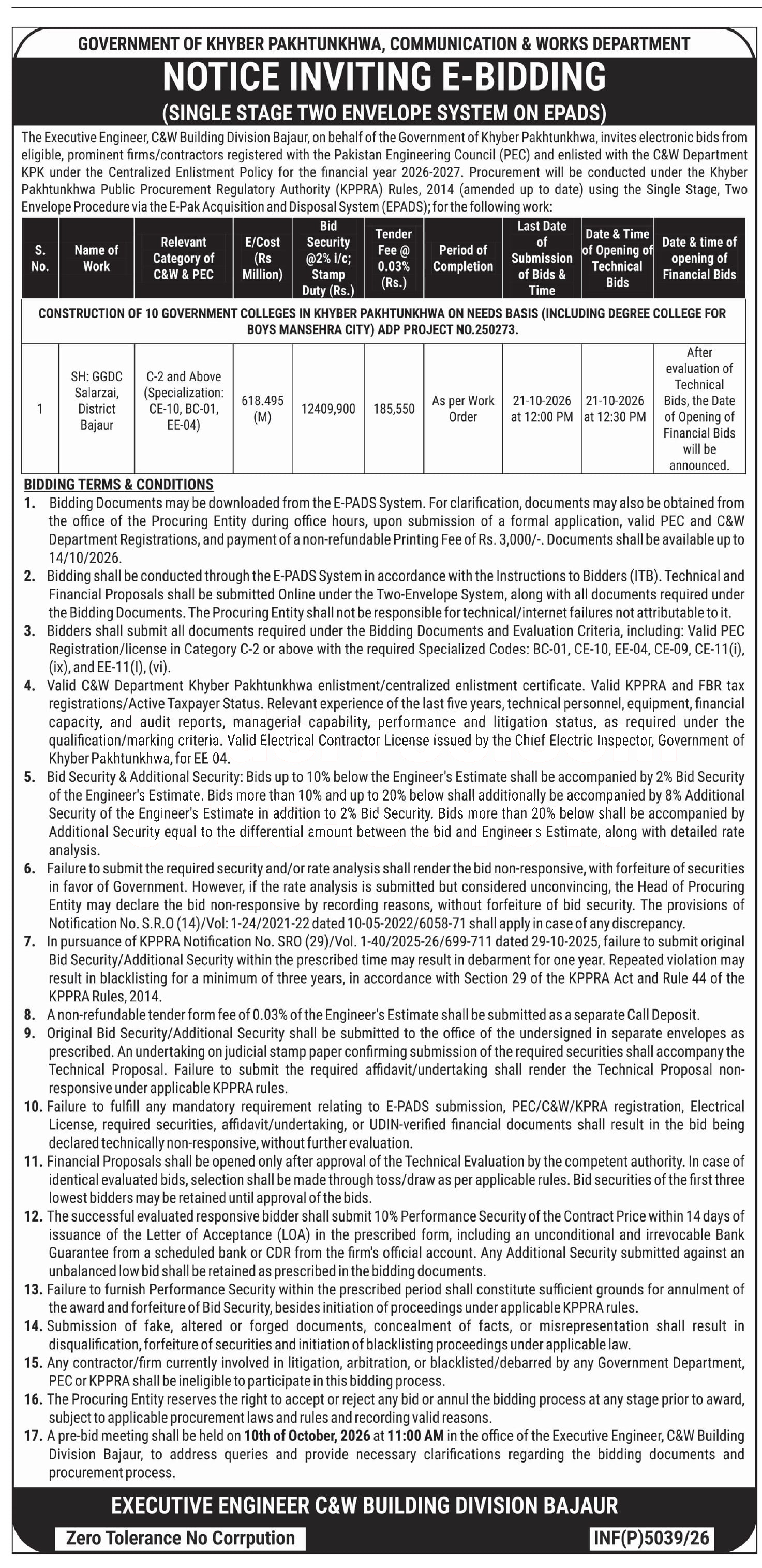 Tender Document