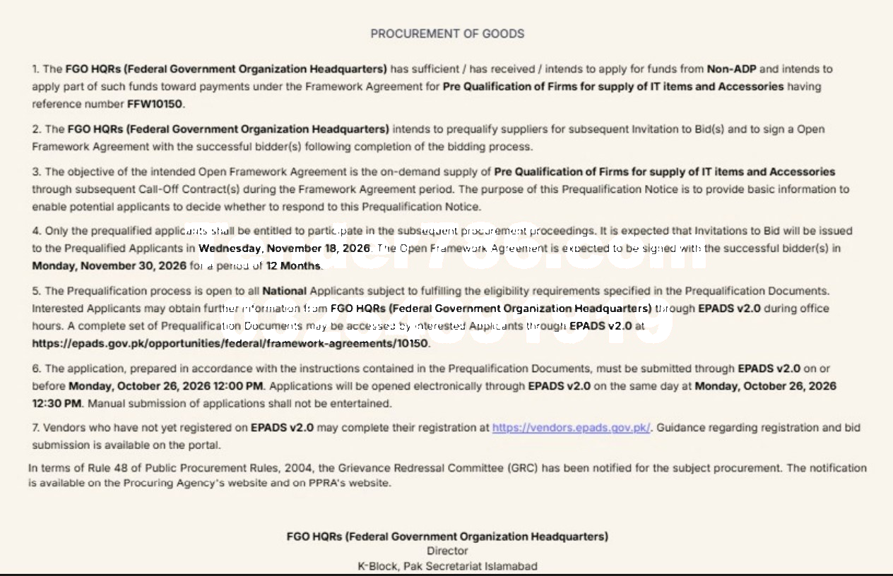 Tender Document
