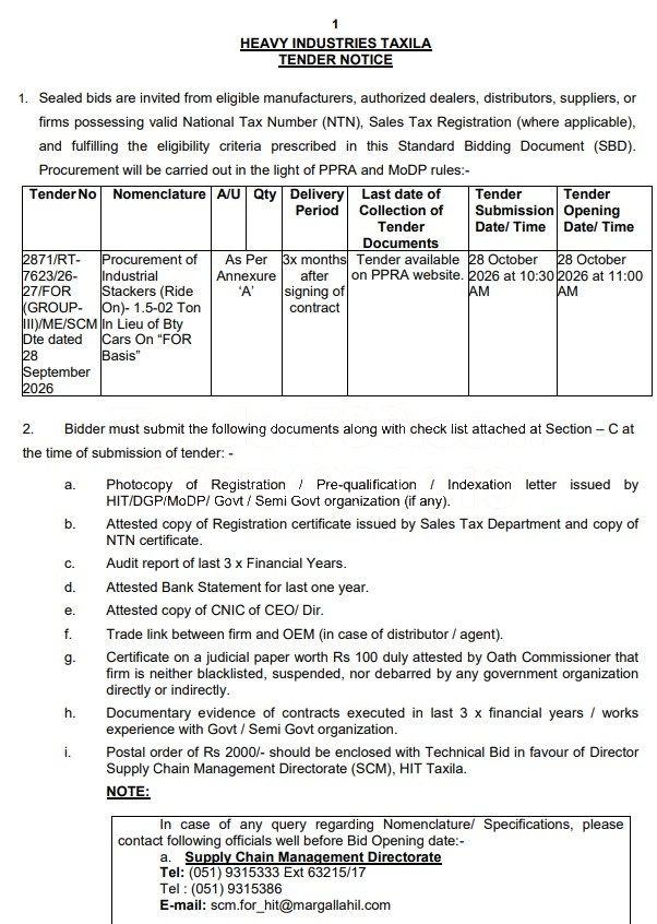 Tender Document