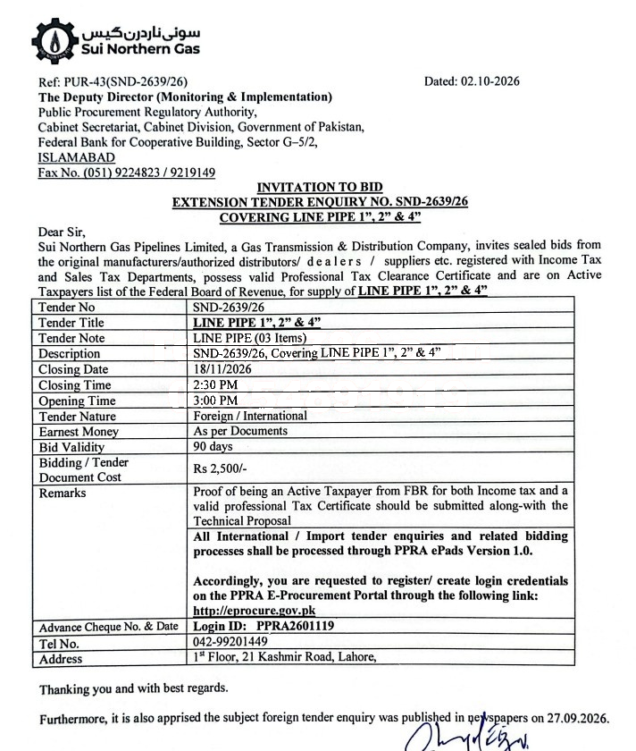 Tender Document
