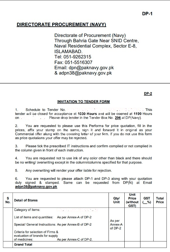 Tender Document