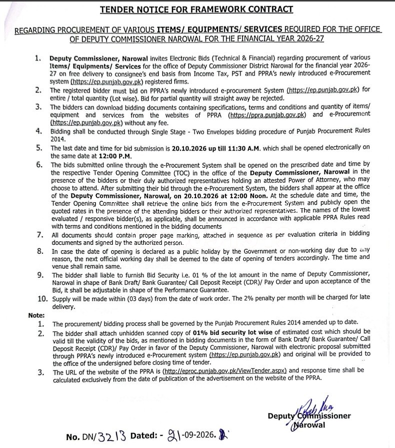 Tender Document