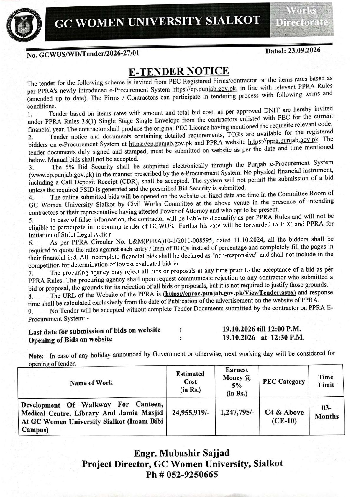 Tender Document