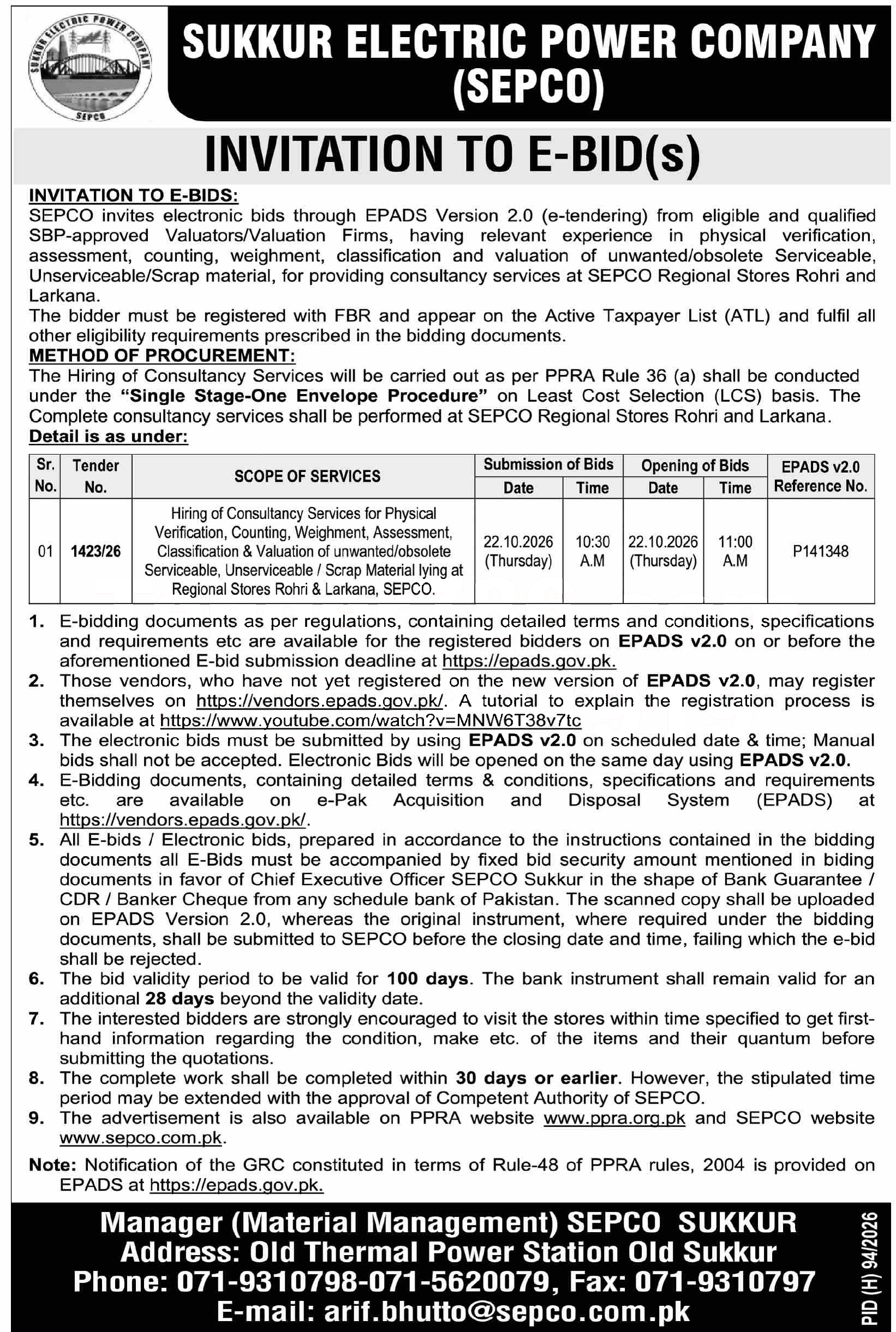 Tender Document