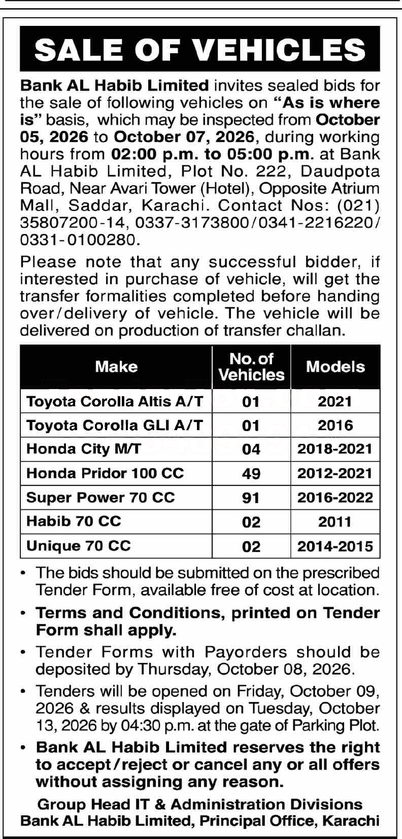 Tender Document