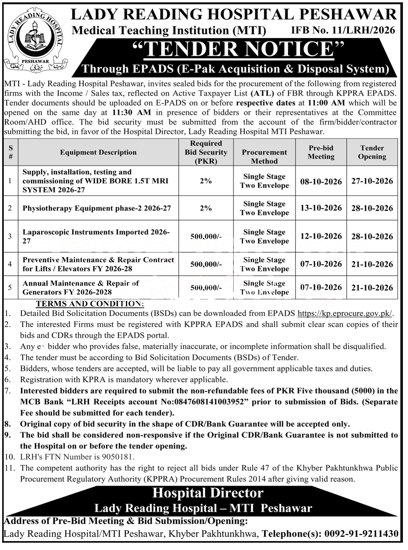 Tender Document