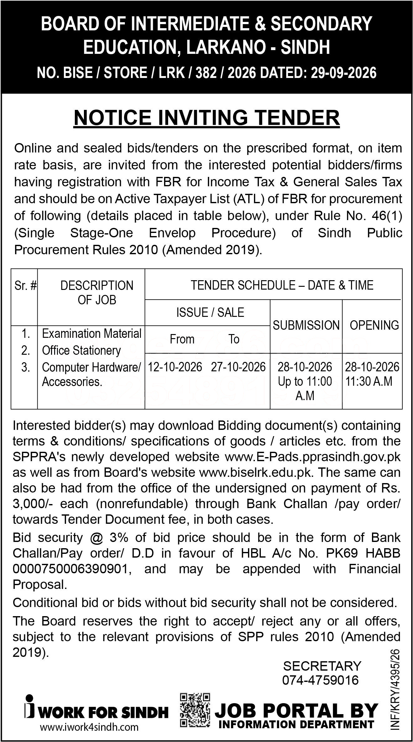 Tender Document