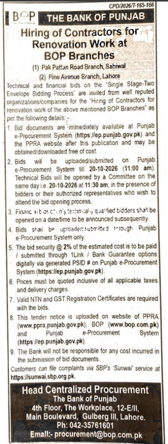 Tender Document