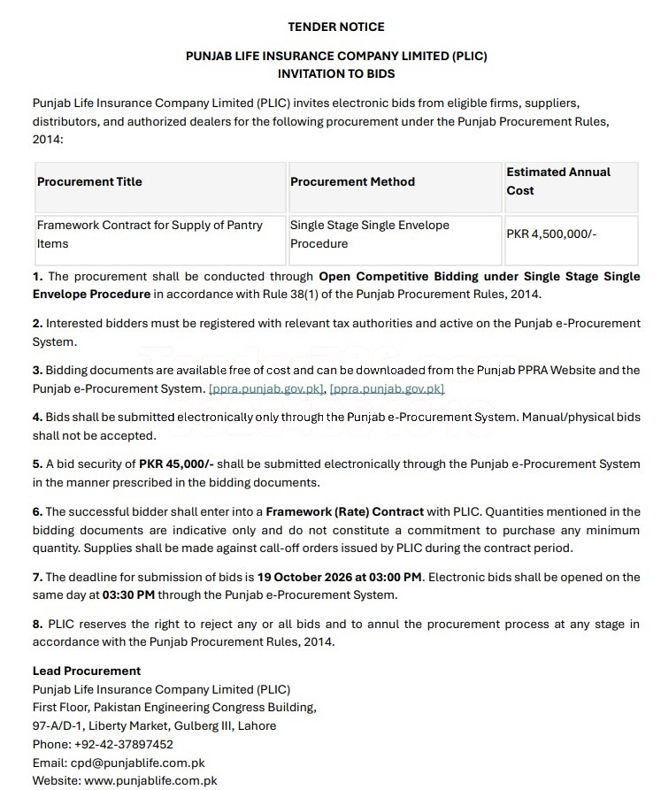 Tender Document