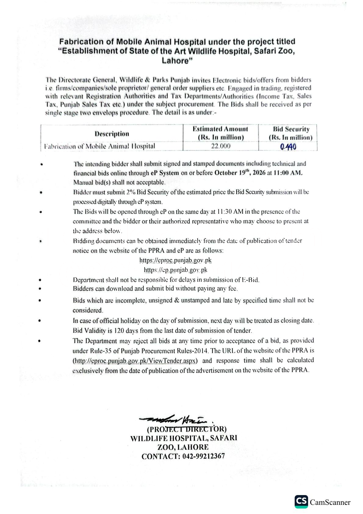 Tender Document