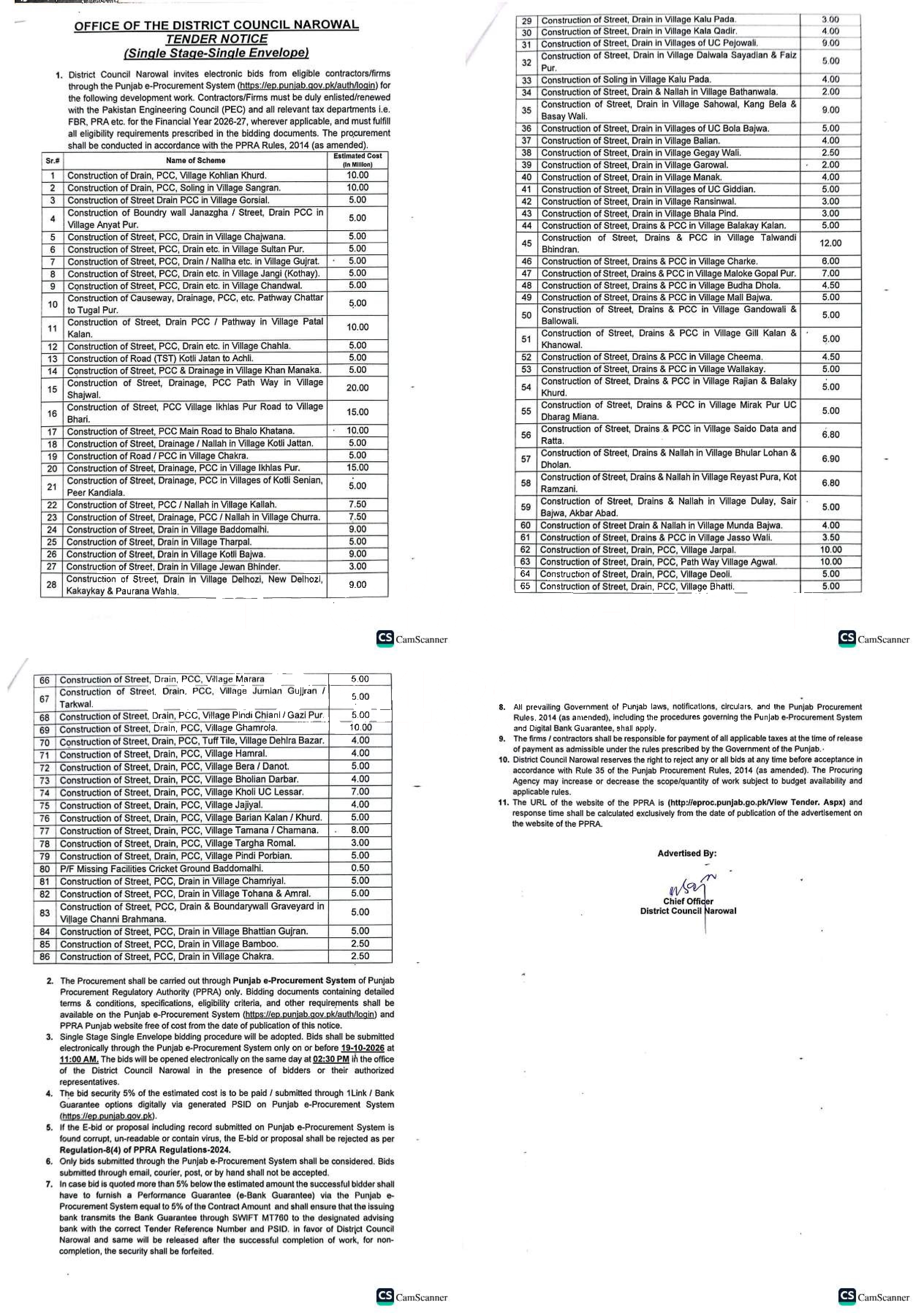 Tender Document