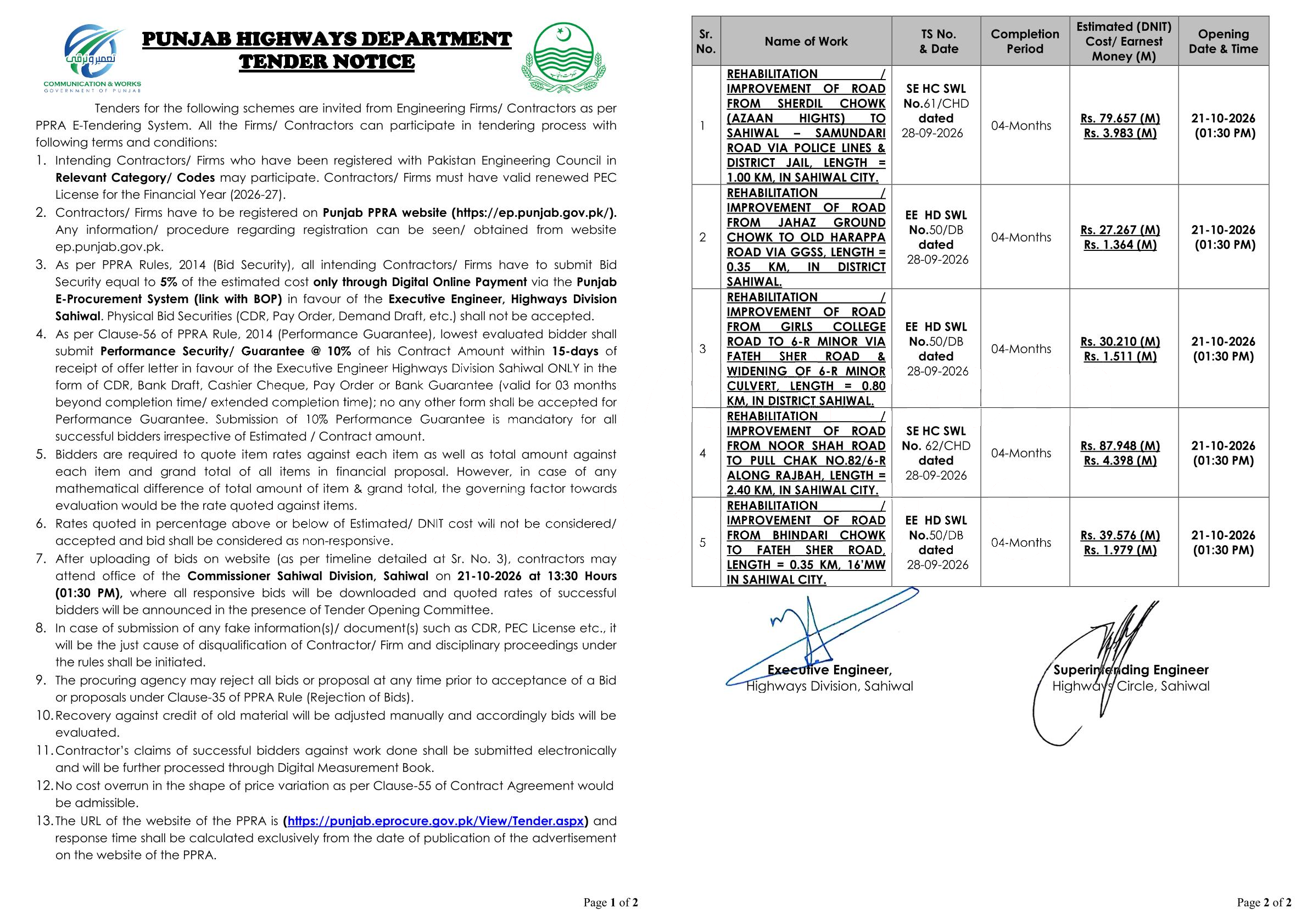 Tender Document