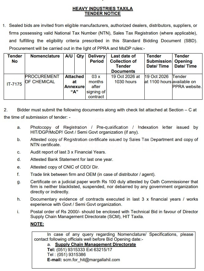Tender Document
