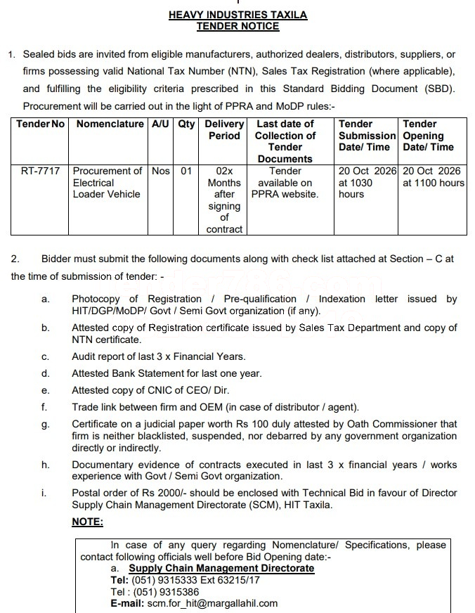 Tender Document