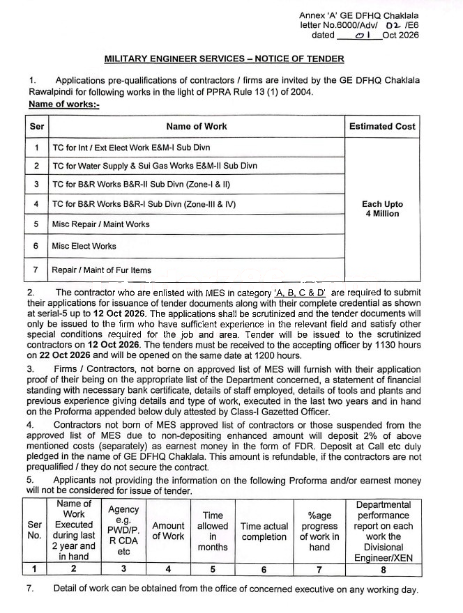 Tender Document