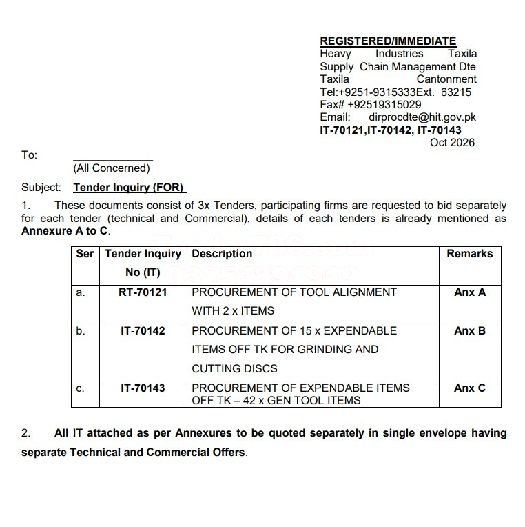 Tender Document