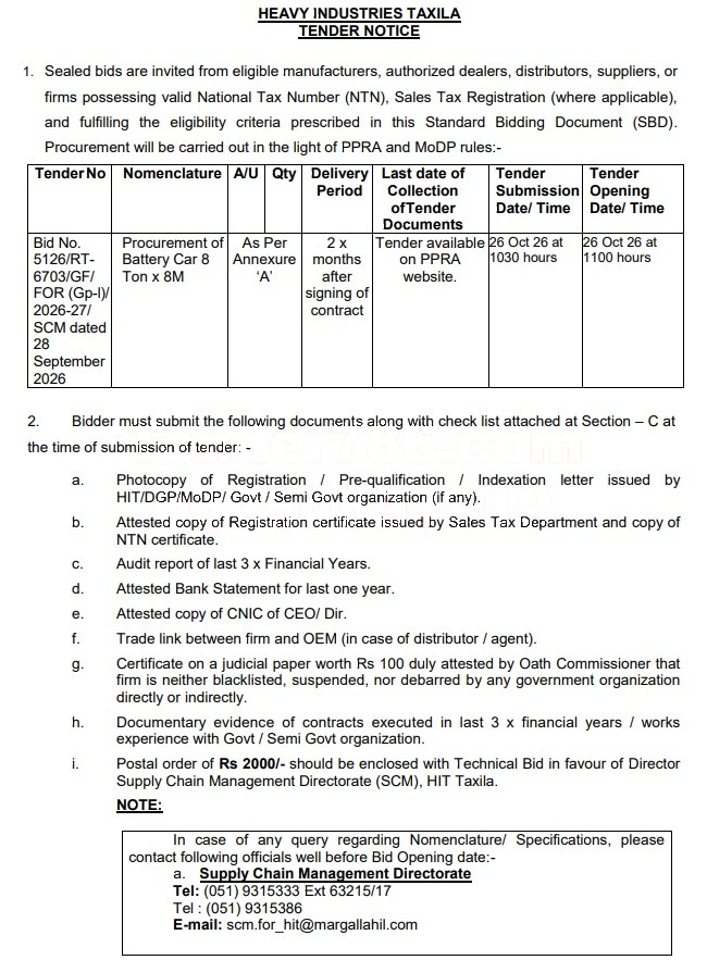 Tender Document