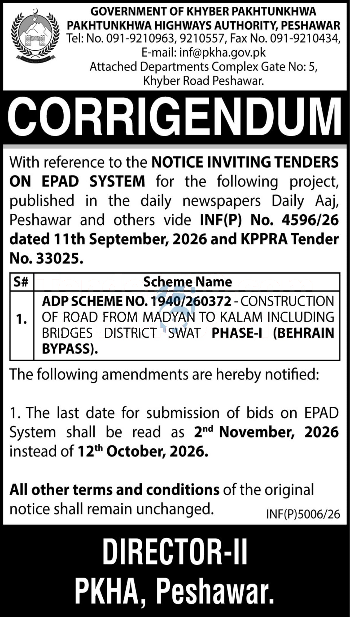 Tender Document
