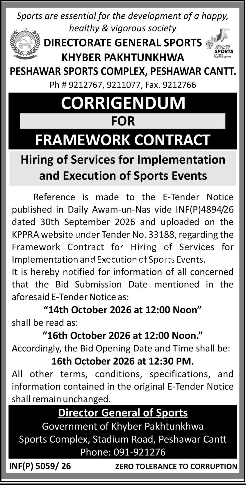 Tender Document