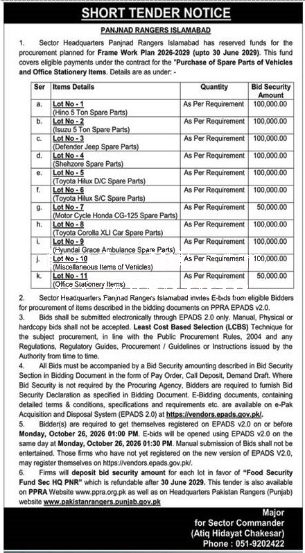 Tender Document