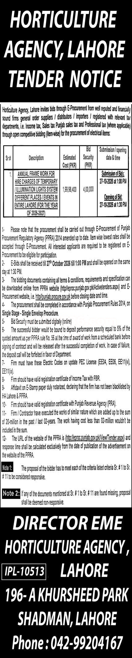 Tender Document