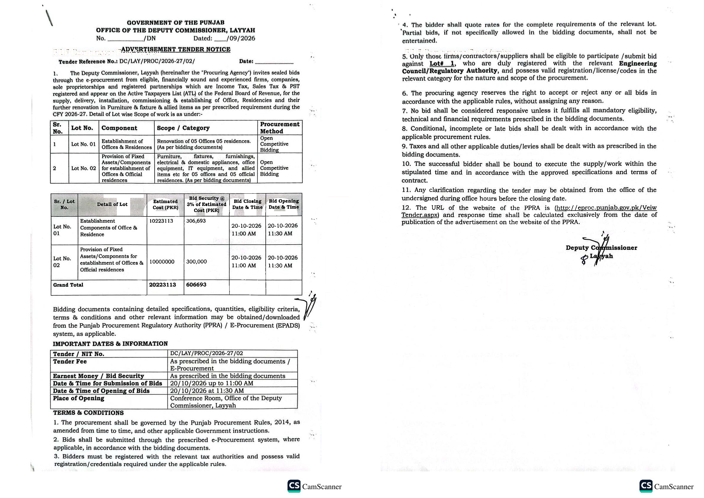 Tender Document
