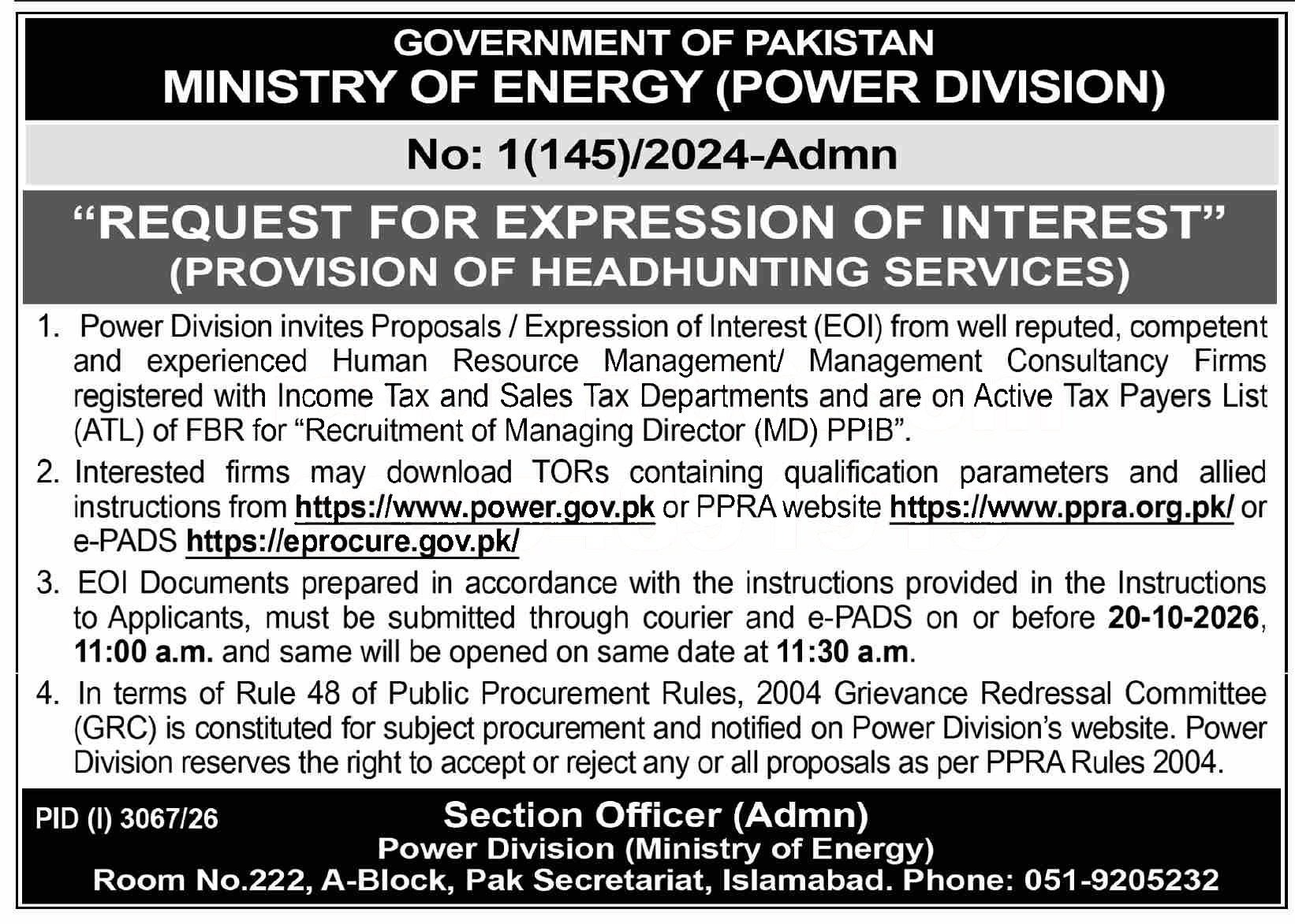 Tender Document