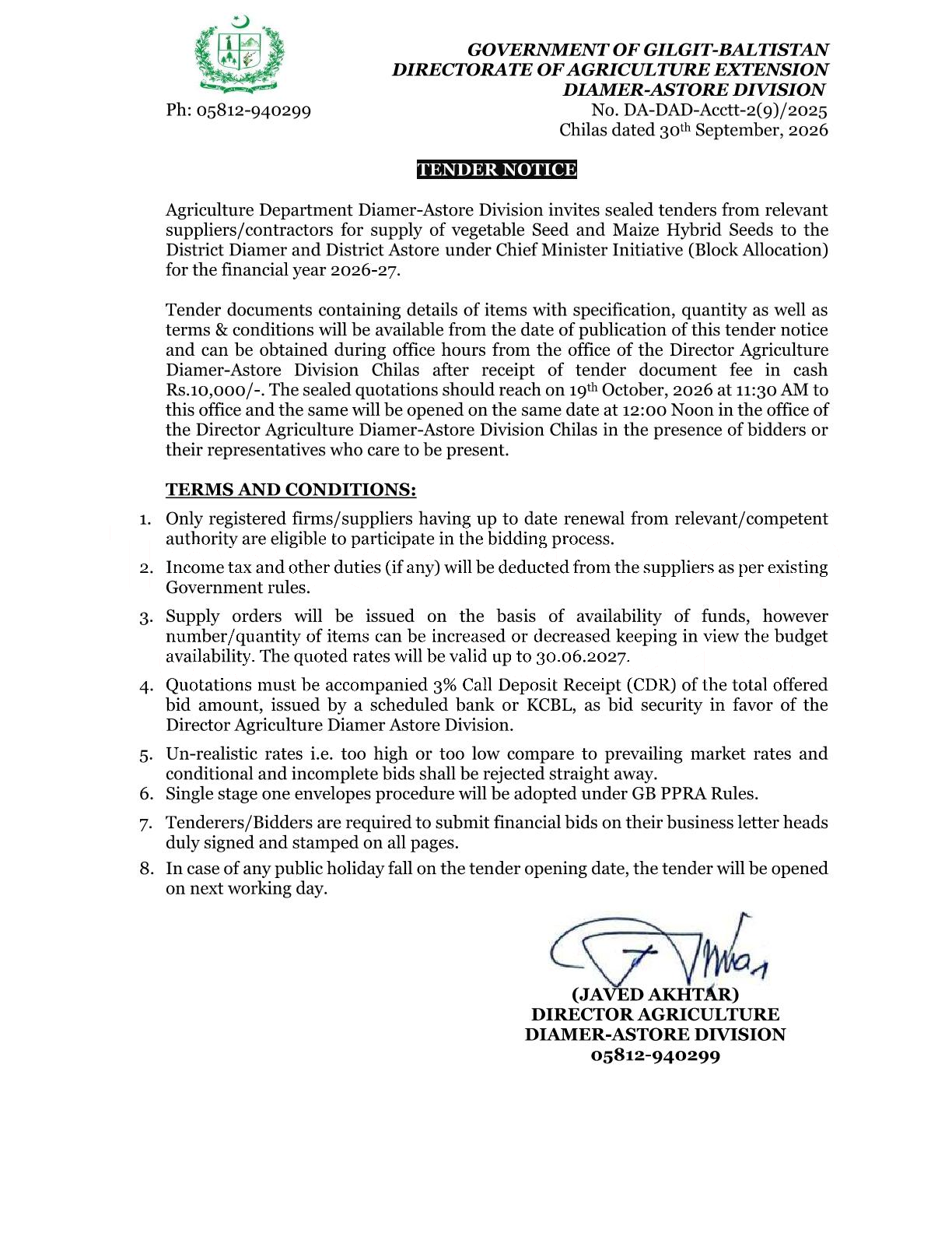Tender Document