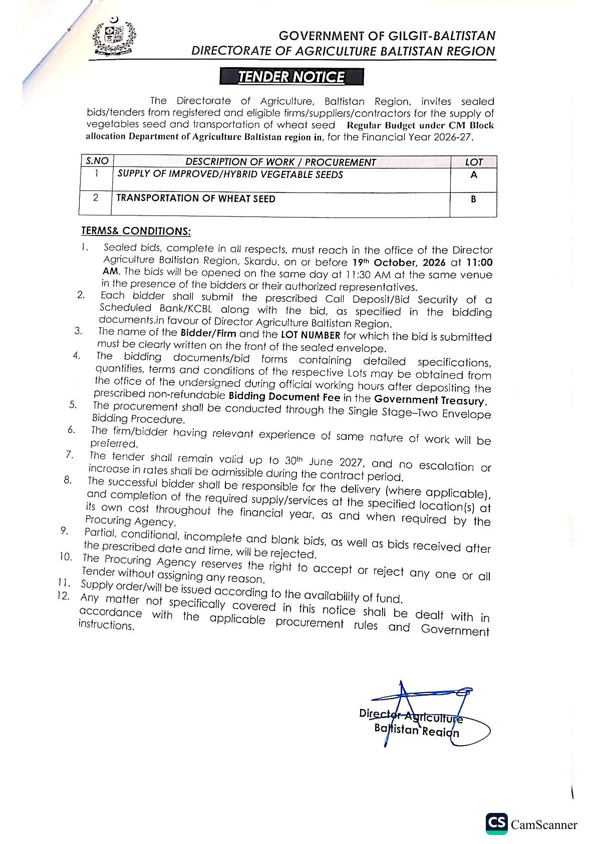 Tender Document