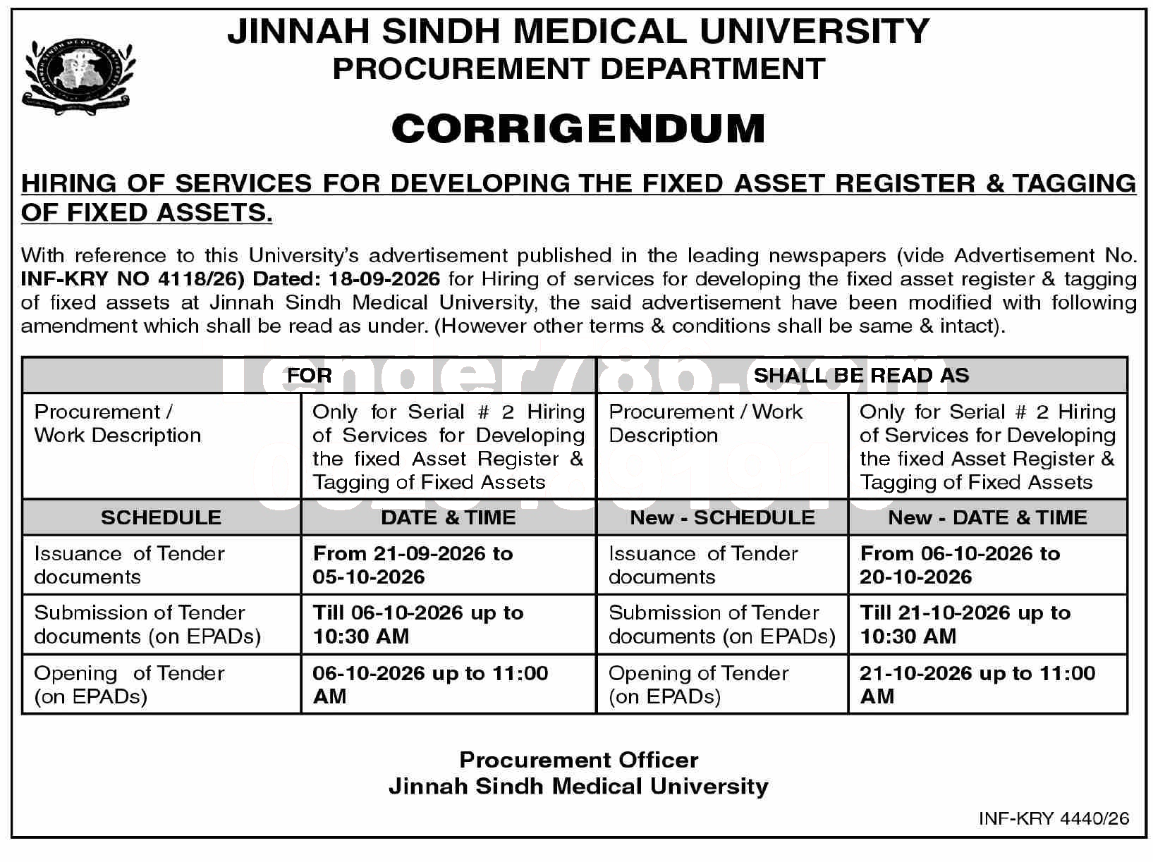 Tender Document