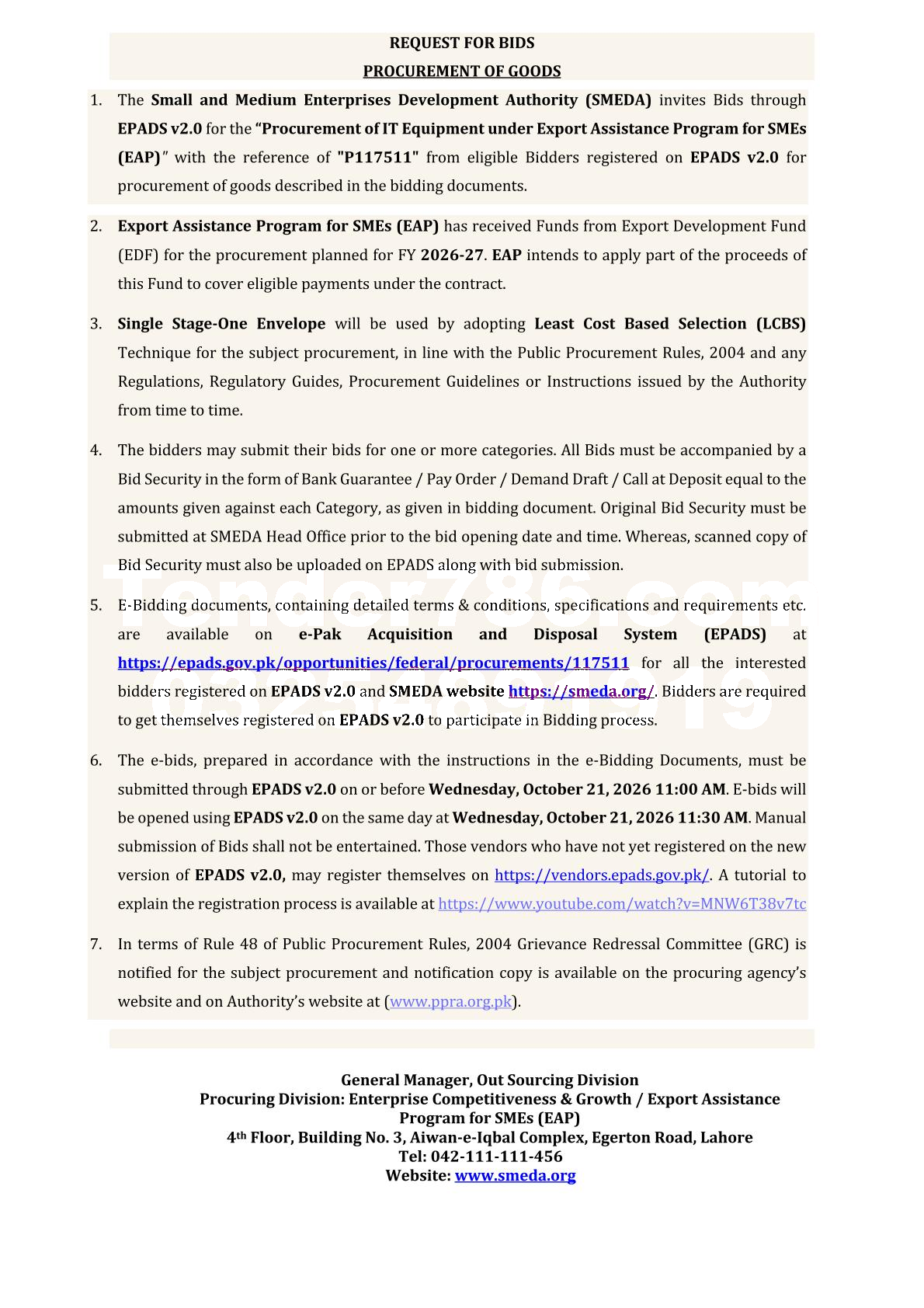 Tender Document
