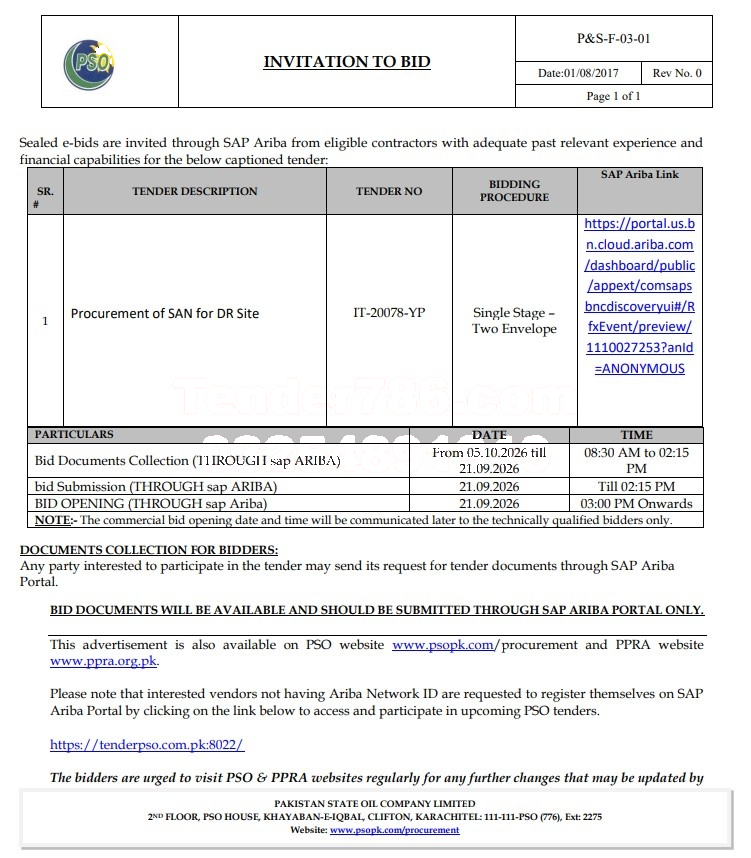 Tender Document
