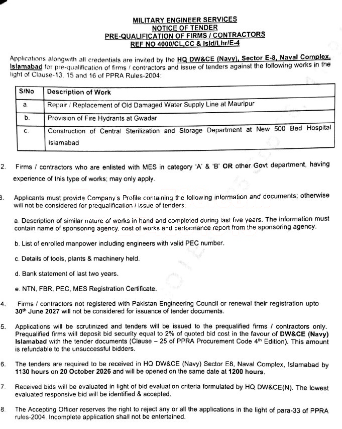 Tender Document