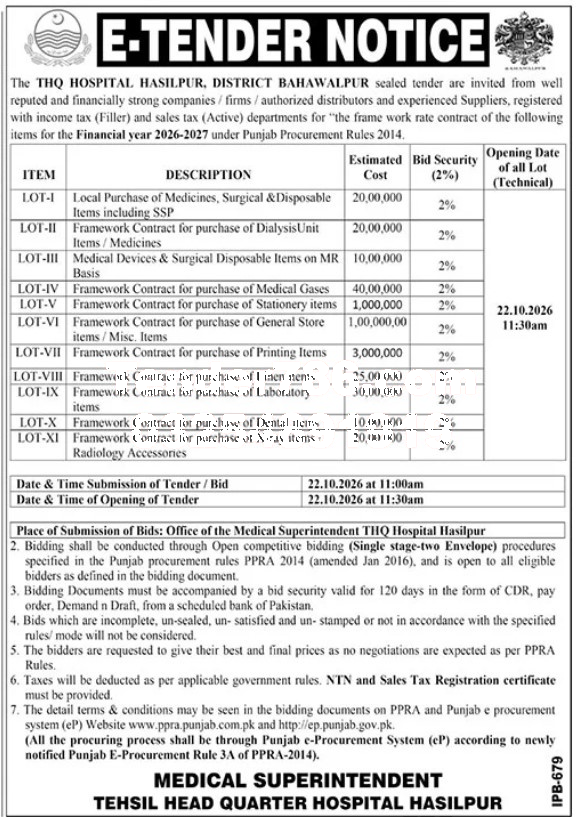 Tender Document