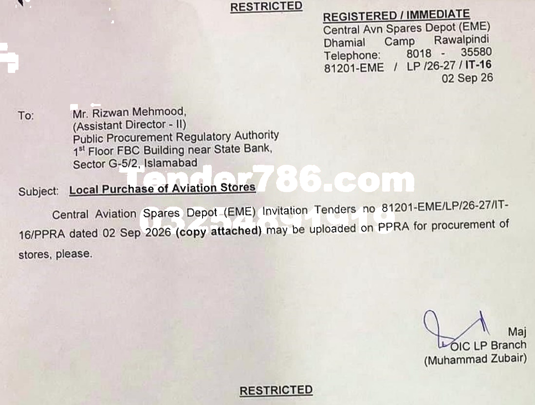 Tender Document