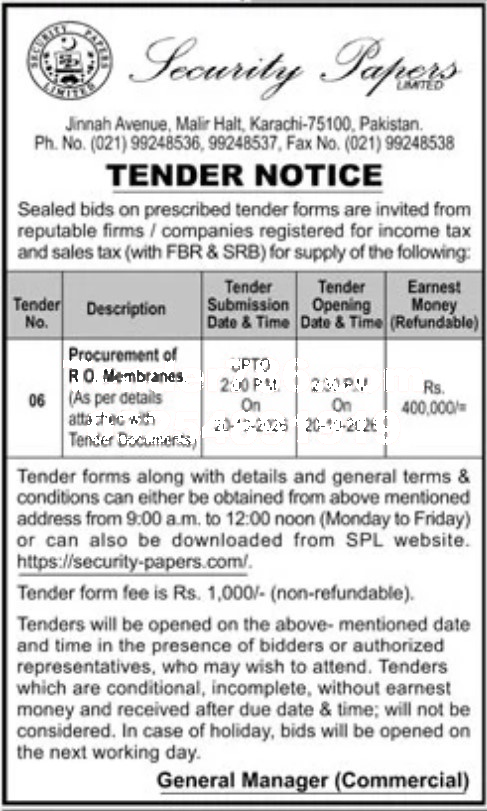 Tender Document