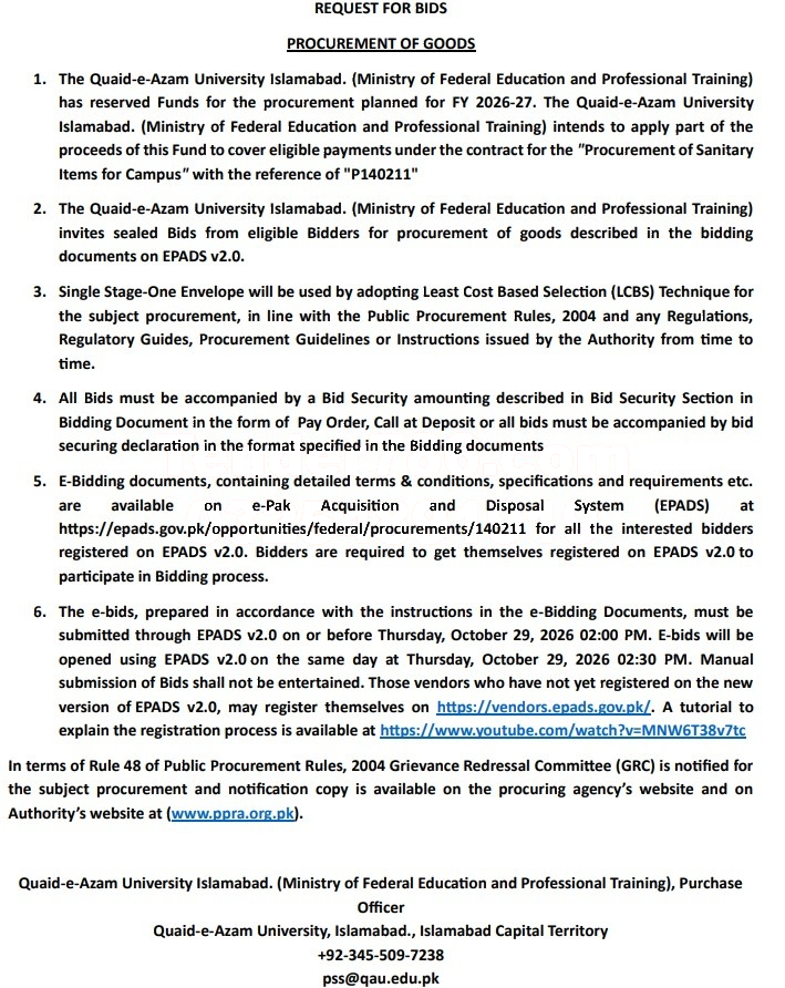 Tender Document