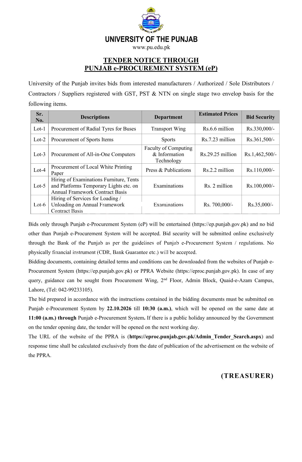 Tender Document